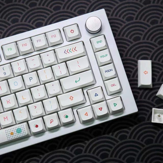 🔥ขายตรงจากโรงงาน🔥คีย์แคปแป้นพิมพ์เครื่องกลแบบระเหิดวัสดุ XDA neon PBT 127 คีย์ชุดเต็ม