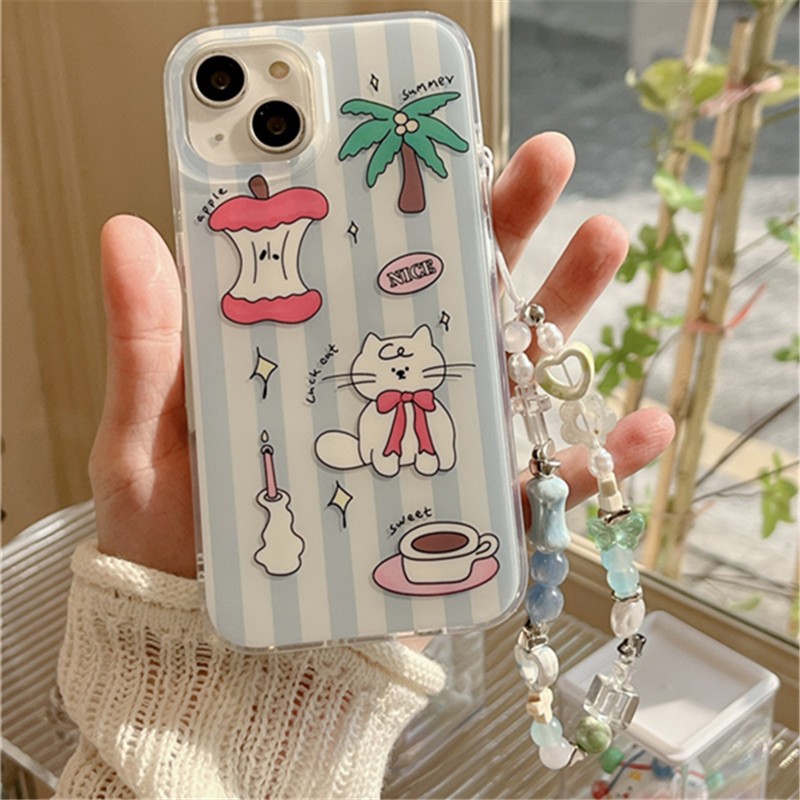 Iphone 15 Pro max 14 Pro max ลายมะพร้าว puss วัสดุ TPU ขั้นตอน IMD สองชั้น พิมพ์ เคสโทรศัพท์