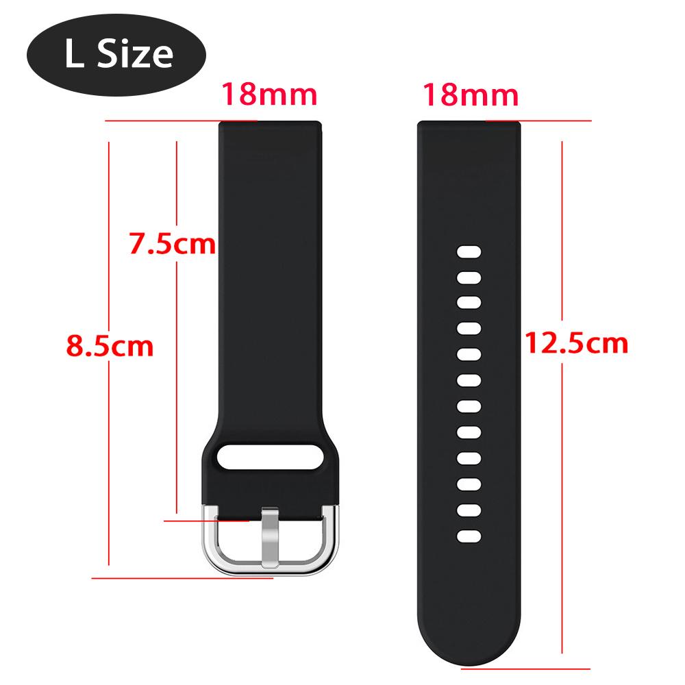 สายรัดข้อมือซิลิโคน 18 มม. แบบเปลี่ยน สําหรับ Garmin Venu 3s 2s Vivoactive 4s Forerunner 255s 265s Vivomove 3s