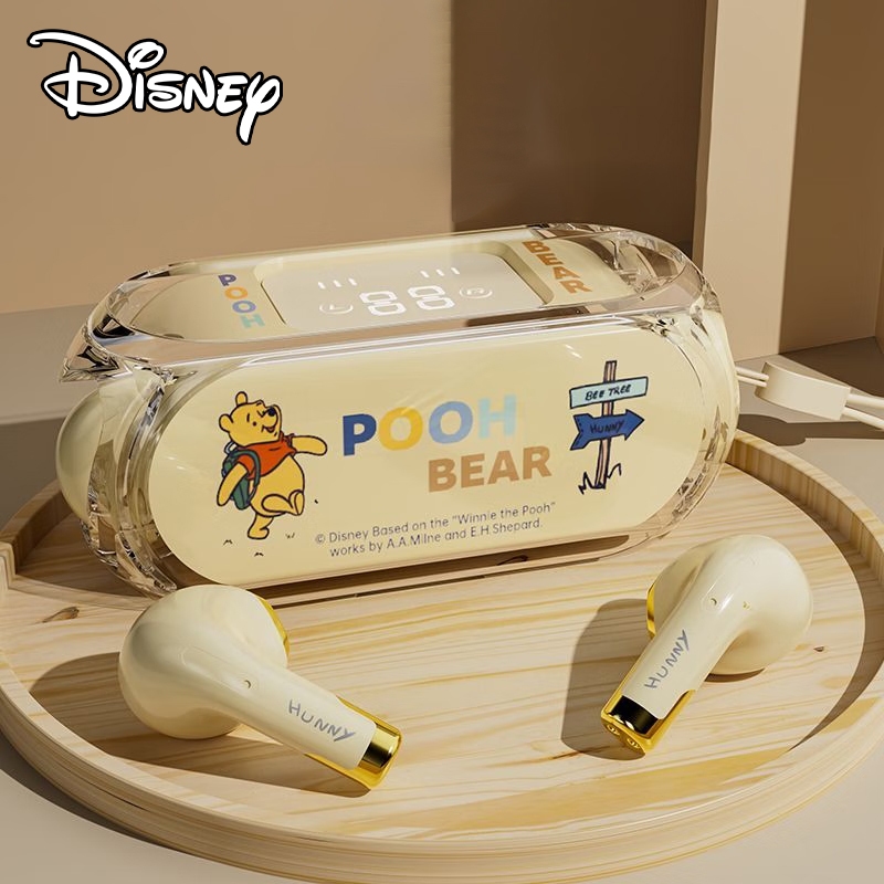 Disney J13 ชุดหูฟังเล่นเกมบลูทูธไร้สาย อายุการใช้งานแบตเตอรี่ยาวนาน ลดเสียงรบกวน พร้อมไมโครโฟน