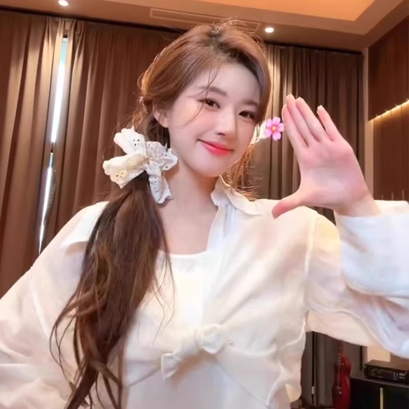 ที่คาดผม แต่งลูกไม้ ขนาดใหญ่ สไตล์เกาหลี ฝรั่งเศส เรโทร รูปที่ 2