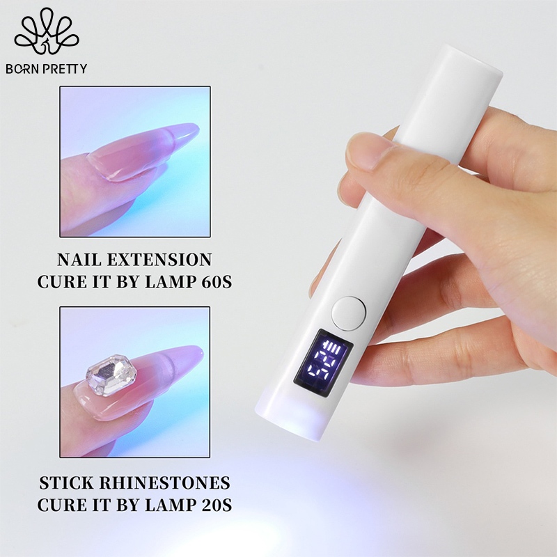 Born PRETTY โคมไฟบ่มเล็บ UV USB แห้งเร็ว แบบพกพา สําหรับตกแต่งเล็บ