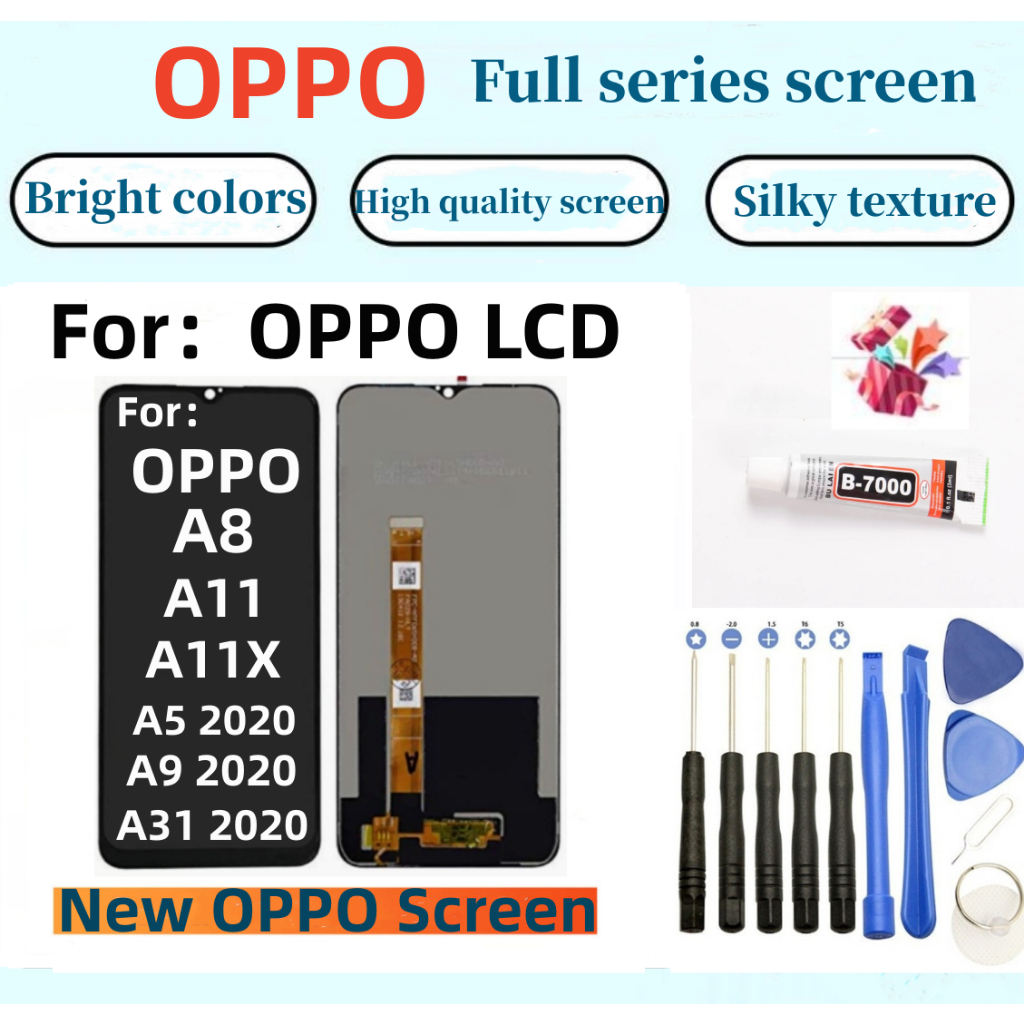 ใหม่ หน้าจอสัมผัส LCD สําหรับ OPPO A8 A11 A11X A5 2020 A9 2020 A31 2020