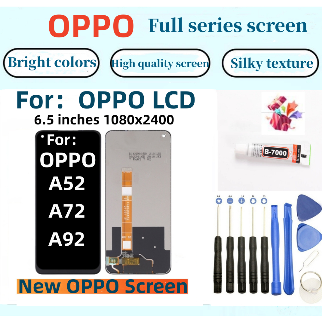 ใหม่ หน้าจอสัมผัส LCD สําหรับ OPPO A52 A72 A92 CPH2061 CPH2059 CPH2067
