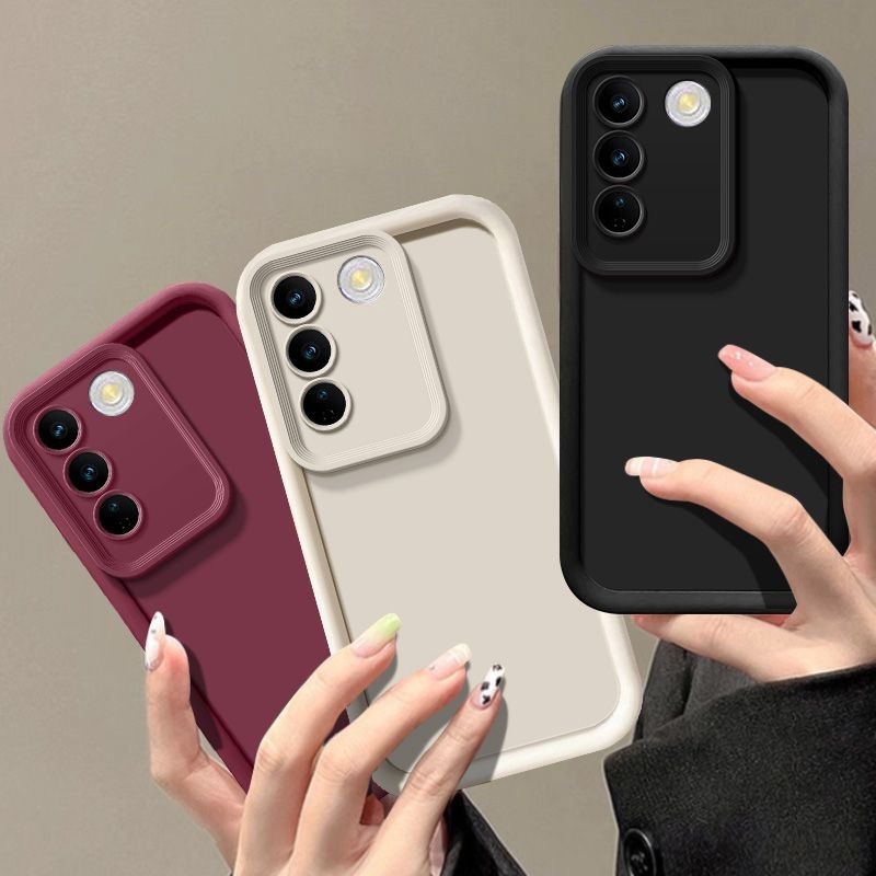 เคส VIVO Y100 5G VIVOY100 Y 100 สีสันสดใส เคสกันกระแทก ซิลิโคน สีพื้น ฝาหลัง