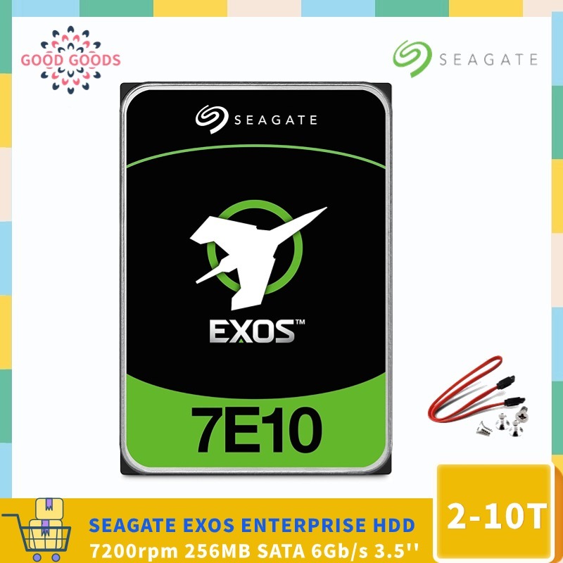 Seagate EXOS 7E10 2TB 4TB 6TB 8TB 10TB ENTERPRISE 3.5 HDD 7200rpm 256MB Cache SATA 6Gb/s Air