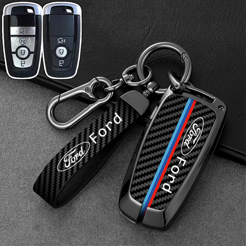เคสกุญแจรีโมทรถยนต์ แบบหนัง สําหรับ Ford Ranger Sprot 2023 Ranger Raptor 150 Wildtrak Ranger 2024 ขอ