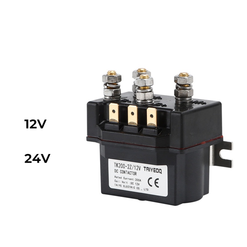 DC Contactor of Electric Winch Forward and Reverse Transfer Contactors 12V 24V 200A TK200-2Z