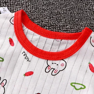 พร้อมส่ง ชุดบอดี้สูทรอมเปอร์ ผ้าฝ้าย พิมพ์ลาย สําหรับเด็กทารก