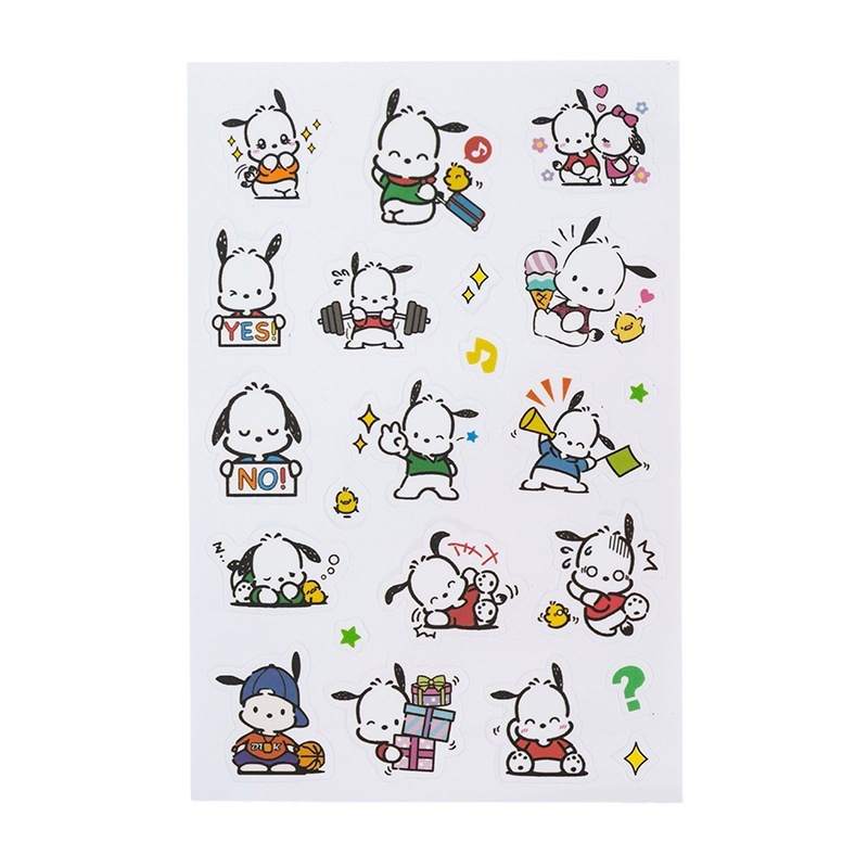 สติกเกอร์ ลายการ์ตูน Sanrio น่ารัก กันน้ํา สําหรับตกแต่งสมุดทํามือ