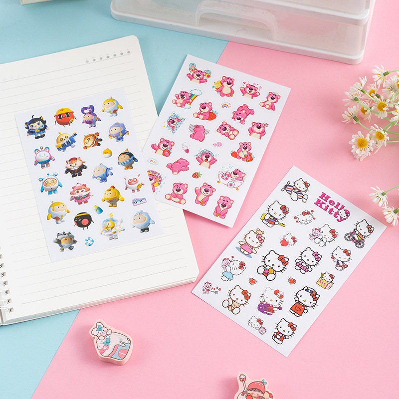 สติกเกอร์ ลายการ์ตูน Sanrio น่ารัก กันน้ํา สําหรับตกแต่งสมุดทํามือ