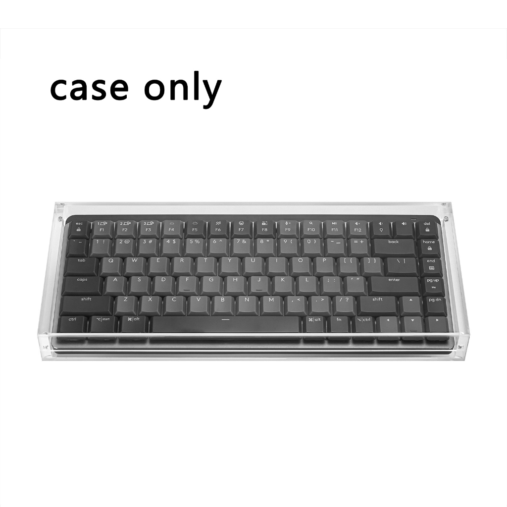 Geekria ผ้าคลุมคีย์บอร์ดอะคริลิคใส กันฝุ่น ปิดแม่เหล็ก สําหรับ Logitech MX Mechanical Mini MX Mechanical Mini Mac