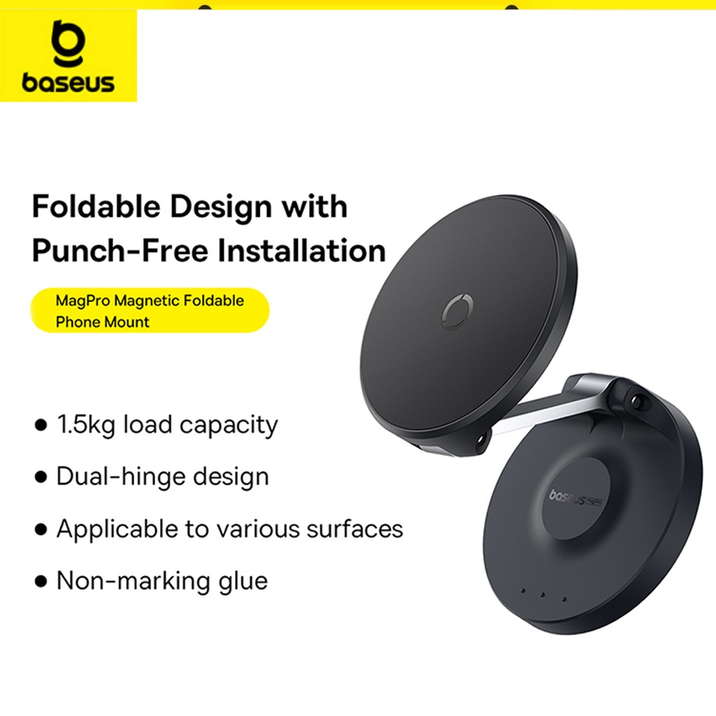 Baseus ขาตั้งโทรศัพท์แม่เหล็ก แบบติดผนัง สําหรับ Android IP เมาท์โทรศัพท์ พับได้ แบบสากล