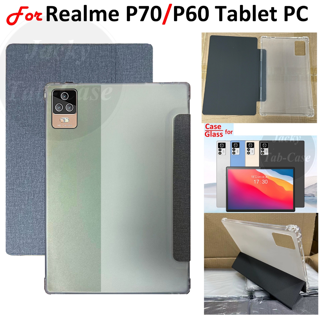 สําหรับrealme Pad แท็บเล็ต P70 Android 12 นิ้ว Tablet 5G การเรียนรู้แท็บเล็ตพีซีRealme Tab P60 11.8 " 10.8 " ไฟแช็กทินเนอร์หนังเปลือกนุ่มTPUฝาครอบพลิกกรณีC30PJGC4