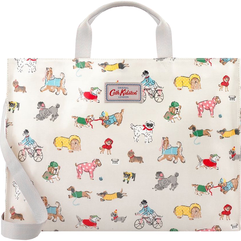 2024 UK cath kidson กระเป๋าสะพายขนาดใหญ่ความจุ Casual หญิงกระเป๋าสไตล์อังกฤษ Messenger กระเป๋าผ้าใบพิมพ์กระเป๋าถือ