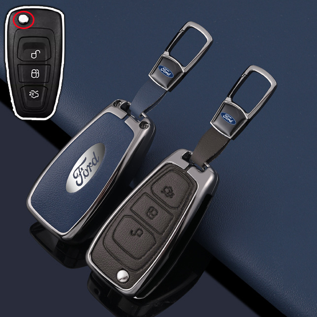 เคสรีโมทกุญแจรถยนต์ แบบพับได้ สําหรับ ford ranger t6 focus 2012 ของแต่งรถยนต์ พวงกุญแจ