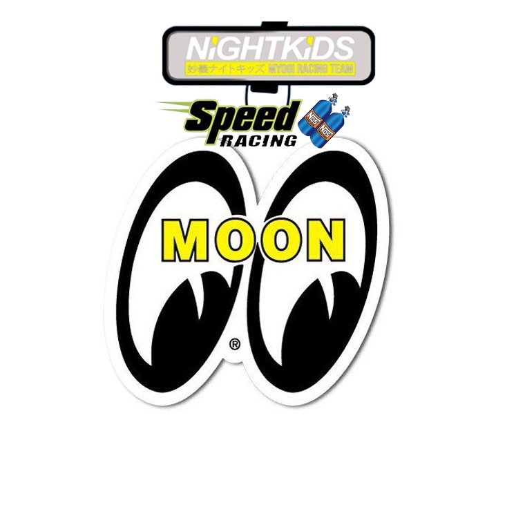 Mooneyes Eyeball Air Freshener ของขวัญแฟชั่นจี้รถ Moon ติดตั้ง Racing สไตล์รถ Air Freshener แขวนกระจกมองหลังอัตโนมัติน้ําหอม