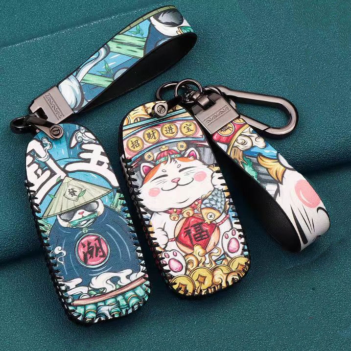 พวงกุญแจรถ เคสกุญแจหนัง สำหรับ GAC aion Y plus / gac Yplus รถ EV ไฟฟ้า พร้อมสายหนังห้อย สไตล์สุดเท่ๆ ของแต่งรถยนต์ พวงกุญแจ ราคา ถูกที่สุด ดีลบีเคเค แกลเลอรีภาพที่ 3