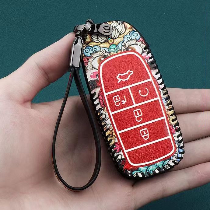 พวงกุญแจรถ เคสกุญแจหนัง สำหรับ GAC aion Y plus / gac Yplus รถ EV ไฟฟ้า พร้อมสายหนังห้อย สไตล์สุดเท่ๆ ของแต่งรถยนต์ พวงกุญแจ ราคา ถูกที่สุด ดีลบีเคเค แกลเลอรีภาพที่ 4