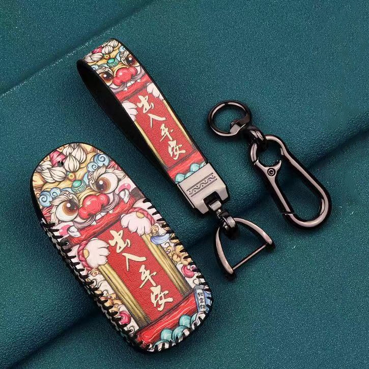 พวงกุญแจรถ เคสกุญแจหนัง สำหรับ GAC aion Y plus / gac Yplus รถ EV ไฟฟ้า พร้อมสายหนังห้อย สไตล์สุดเท่ๆ ของแต่งรถยนต์ พวงกุญแจ ราคา ถูกที่สุด ดีลบีเคเค แกลเลอรีภาพที่ 5