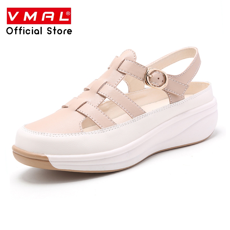 VMAL รองเท้าแตะลําลอง พื้นนิ่ม ขนาดใหญ่ แฟชั่นฤดูร้อน สไตล์ฝรั่งเศส ไซซ์ 35-44