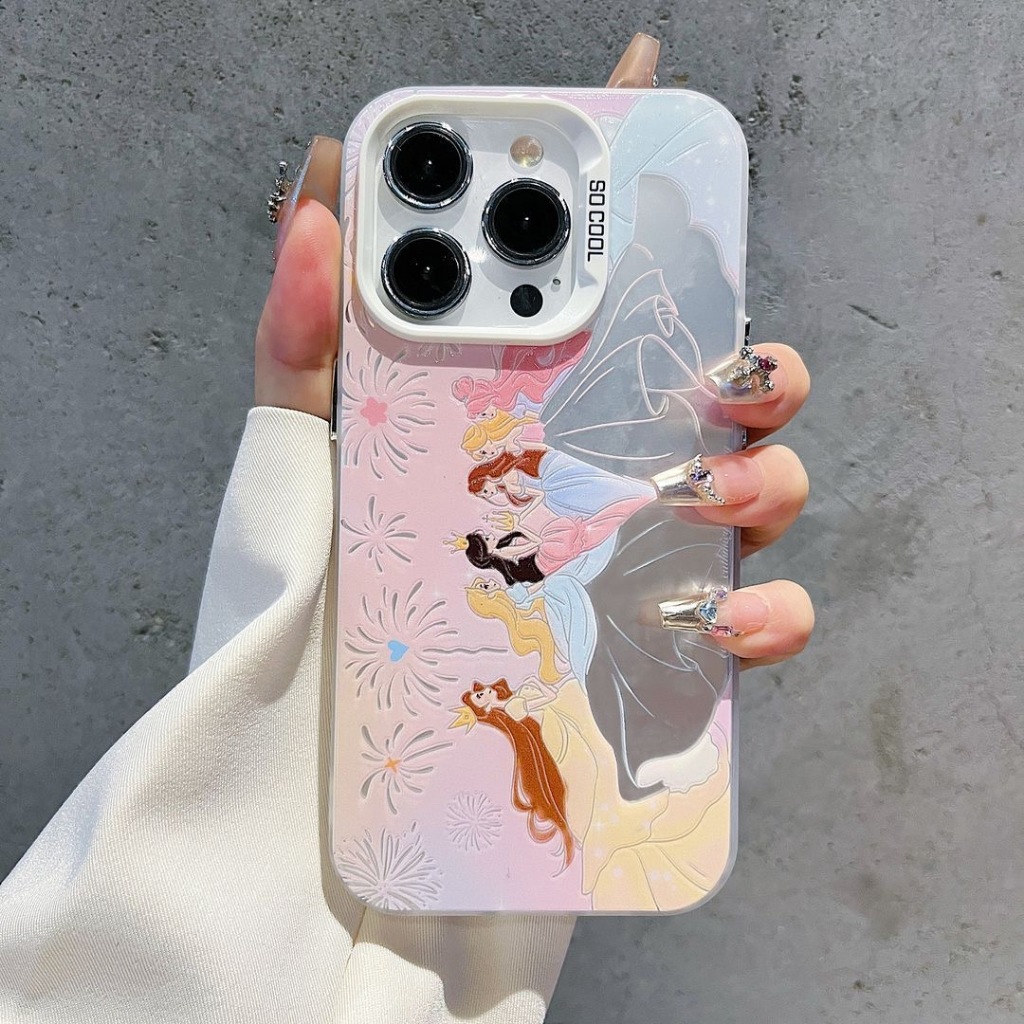 ดอกไม้ไฟเจ้าหญิงเคสiphone 16 pro max 16 plus xs max xr 11 12 pro 13 14plus 15 pro max iPhone 7 8 se 13 pro max 12 13 mini casing