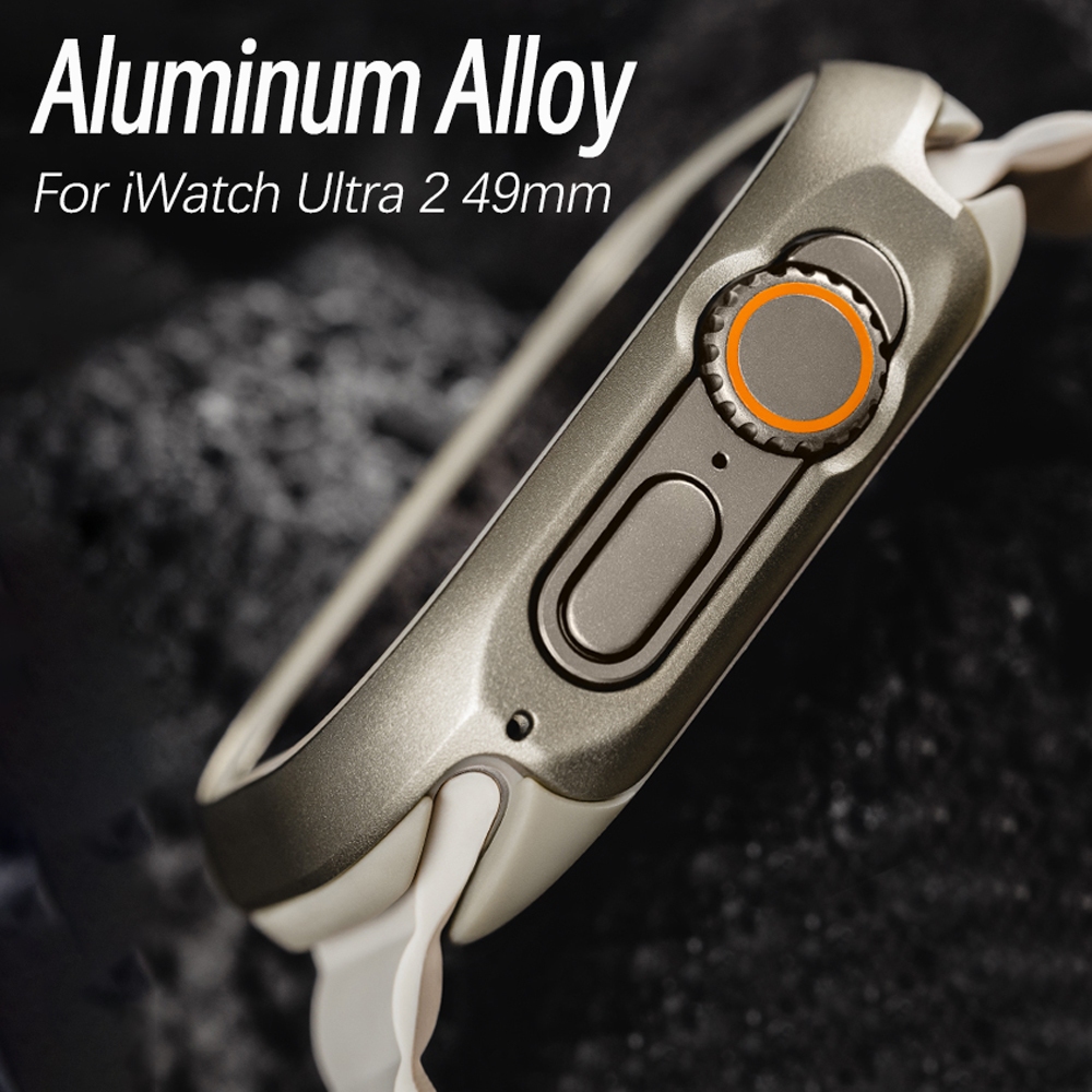 Switcheasy เคสอลูมิเนียมอัลลอย TPU กันกระแทก สําหรับ iWatch Ultra 2 49 มม. iWatch 45 มม. 44 มม. Seri