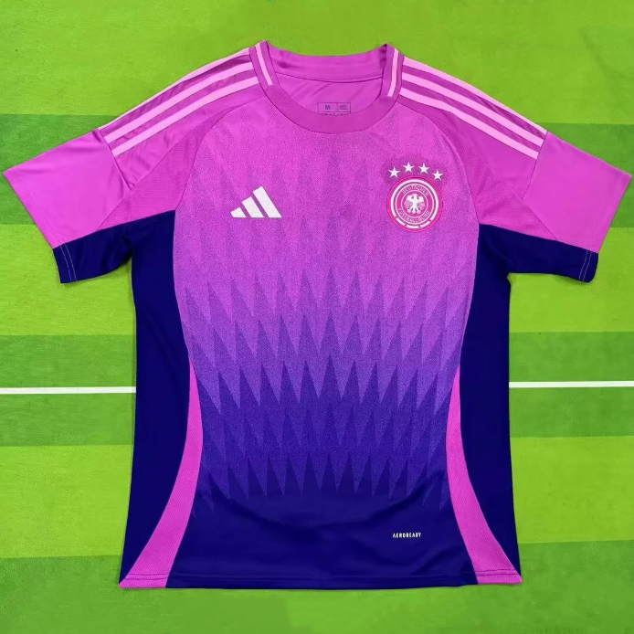 เสื้อกีฬาแขนสั้น ลายทีมชาติฟุตบอล EURO Germany Away คุณภาพสูง สําหรับผู้ชาย 2024