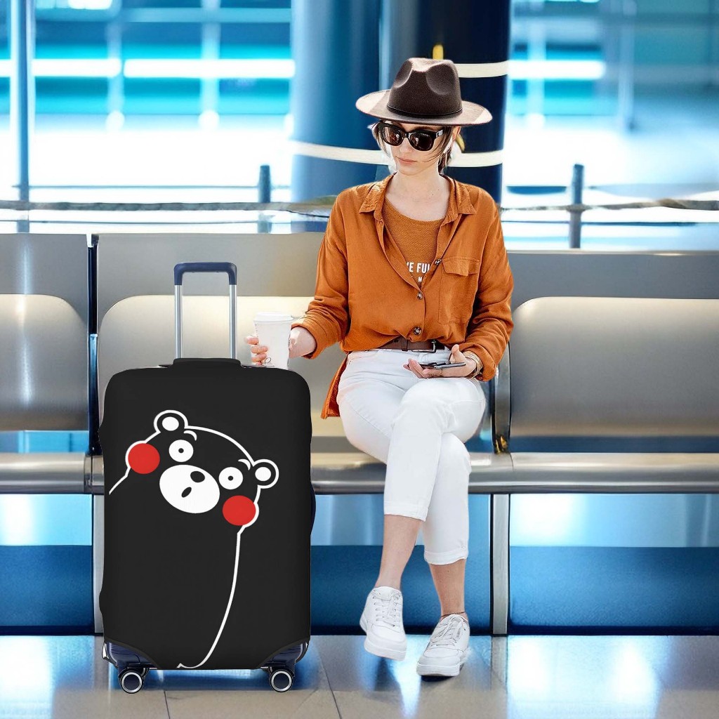ผ้าคลุมกระเป๋าเดินทาง ผ้าสแปนเด็กซ์ แบบยืดหยุ่น ยืดหยุ่น Luggage Cover 18 20 24 28 30 32 นิ้ว 24J - รูปที่ 6