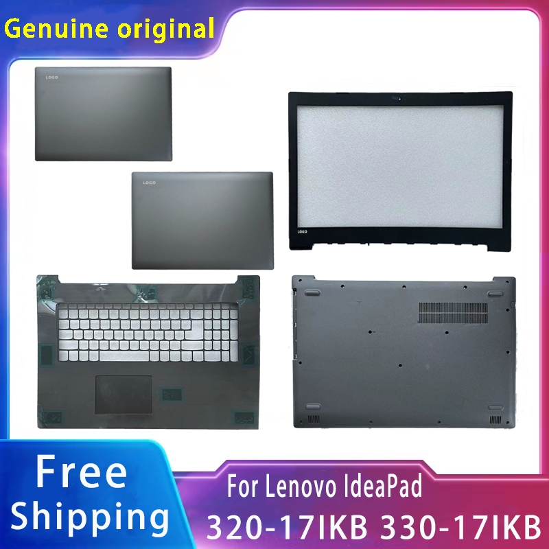 ใหม่ ฝาครอบด้านหลังแล็ปท็อป Lcd ด้านหน้า ด้านล่าง พร้อมโลโก้ แบบเปลี่ยน สําหรับ Lenovo IdeaPad 320-17IKB 330-17IKB