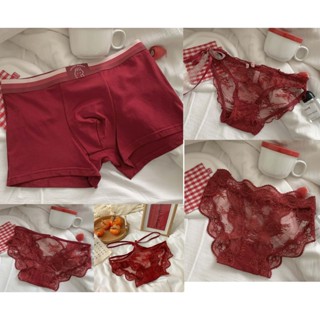 กางเกงชั้นใน กางเกงบ็อกเซอร์ พิมพ์ลายลูกไม้ เซ็กซี่ หรูหรา เ…