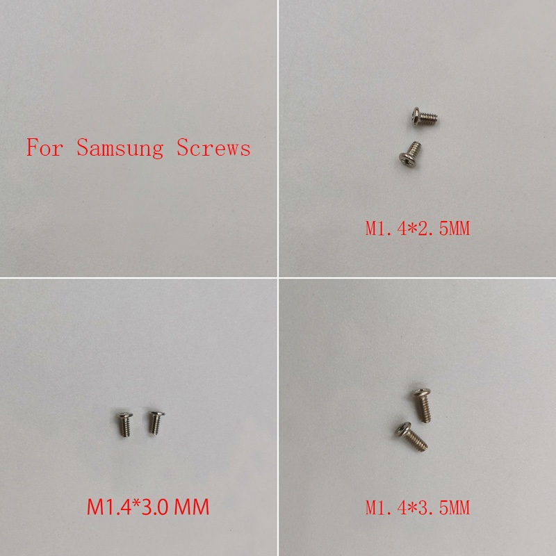 100pcs 2.5/3.0/3.5 MM สกรูสําหรับ Samsung Galaxy S22 S23 S4 S5 S6 S7 S8 S9 S10 S20 S21 S10E Lite Plus FE หมายเหตุ 20 10 9 8 5 4 โทรศัพท์มือถือสกรู