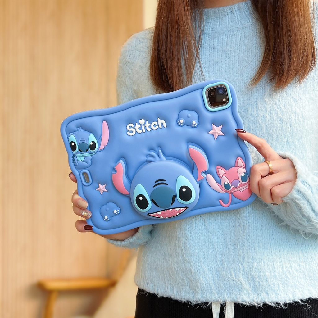 เคสแท็บเล็ต ซิลิโคนนิ่ม TPU ลายสติตช์ พร้อมขาตั้ง สําหรับ iPad 11th Gen A16 10th Gen 10.9 9th 8th 7th Gen 10.2 6th 5th Gen 9.7 Air1 Air2 Air 10.5 Air4 10.9 Pro 11 Mini 7 6 5 4 3 2 1 Gen10 Gen9 Gen8 Gen7 Gen6