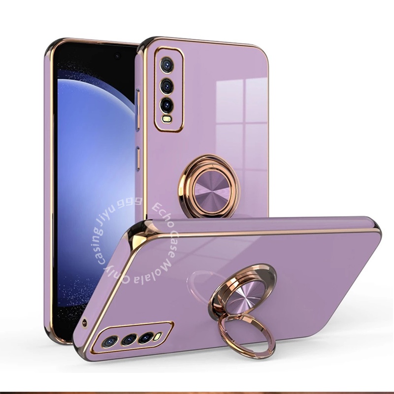 ปลอก Vivo V2026 V2029 V2027 V2043 V2037 V2032 V2038 V2042 V2048 1915 1935 1938 ปกอ่อนพร้อมแหวนนิ้วยึ