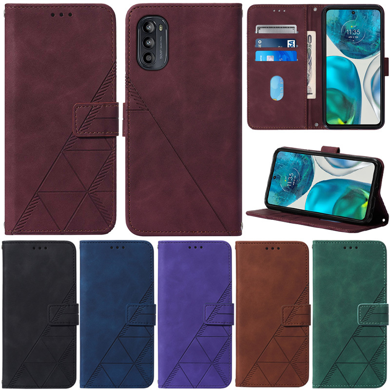 หรูหราสําหรับ Motorola Moto G75 G35 G55 G85 E14 G45 G34 G24 G04 G60 E30 E20 E40 G30 G51 G71 G31 G41 G200 Retro กระเป๋าสตางค์หนัง PU ช่องใส่การ์ดผิวพลิกกรณี