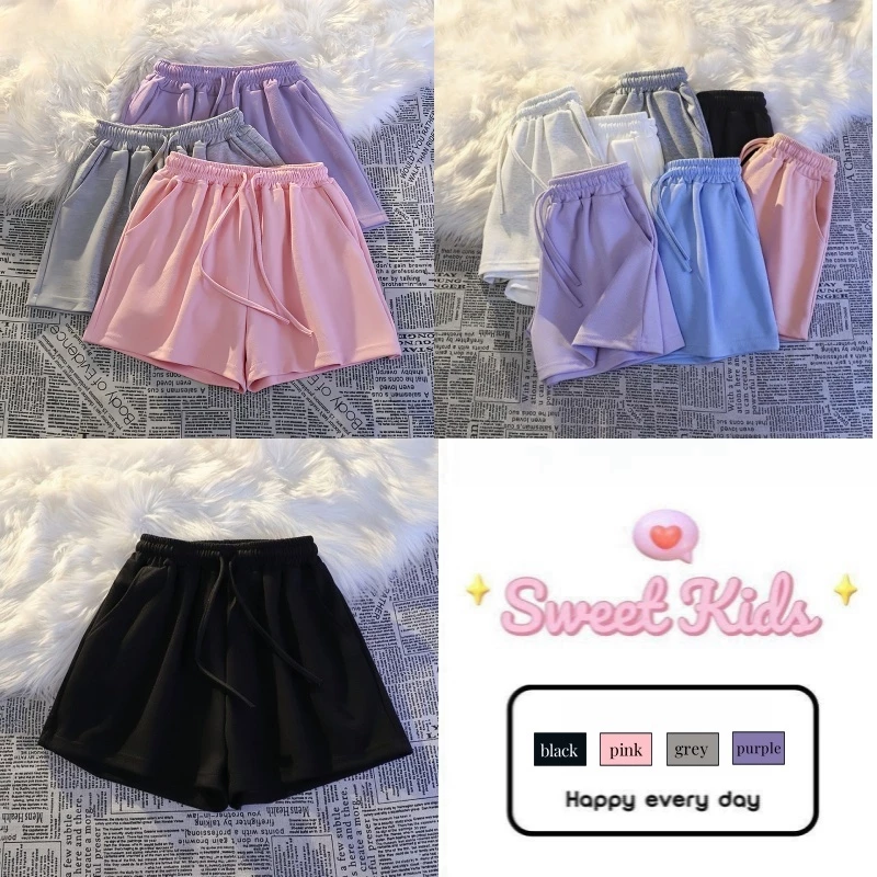 SweetKids พร้อมส่งจากกทม🌸กางเกงขาสั้นเด็ก ลําลอง🍓สีสดใส ผ้านุ่มๆ น่ารักๆ ใส่สบาย แฟชั่น ขายดี ฤดูร้อน