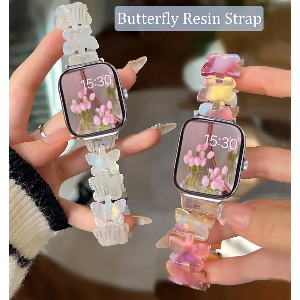 Dreamy Butterfly สาย Redmi watch 5 Active Strap Resin Watch Strap For Redmi Watch 4 Strap Adjustable miband 8 pro Strap Designed สาย Redmi watch 5 Lite Strap Resin Redmi watch 5 Active สาย Redmi watch 3 active Strap Replacement Redmi watch 4 Band