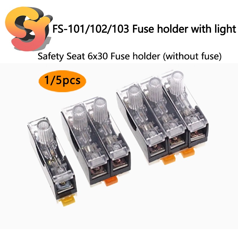 [พร้อมส่ง] กล่องฟิวส์ FS-101 FS-102 FS-103 220V FS-10 6X30 (ไม่มีฟิวส์)