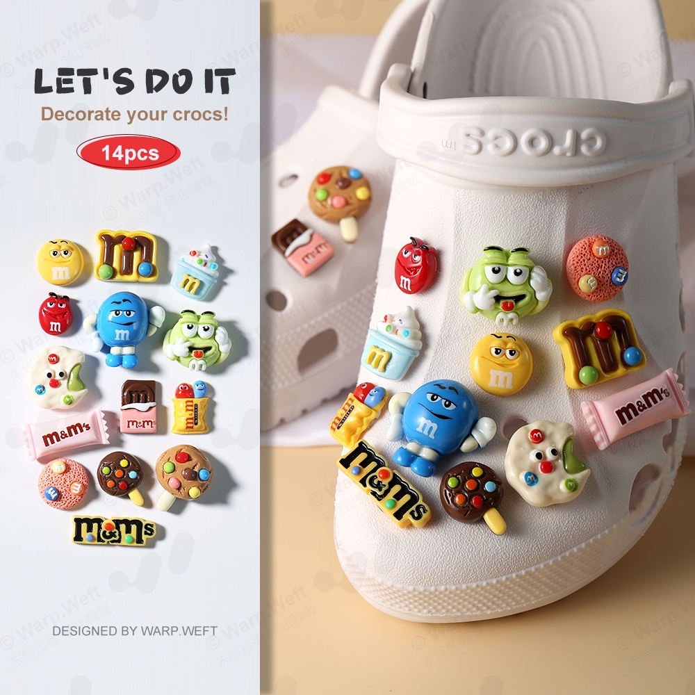 ชุดหัวเข็มขัด รูปก้อนเมฆ 3d สีรุ้ง สําหรับรองเท้า diy