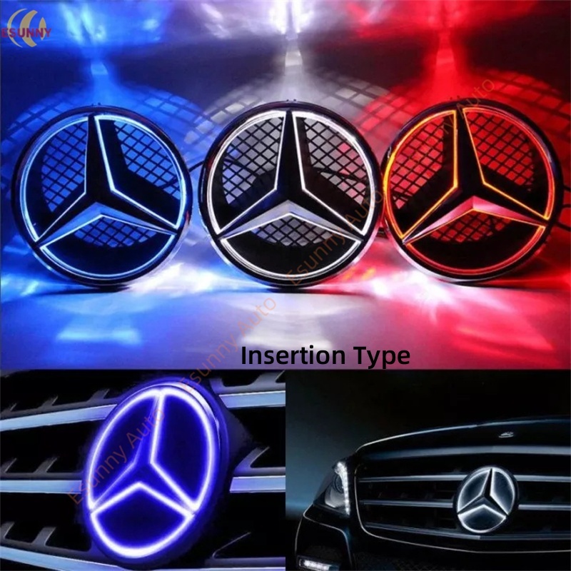กระจังหน้าไฟ LED รูปดาว ตราสัญลักษณ์ สําหรับ Mercedes Benz 2005-2019