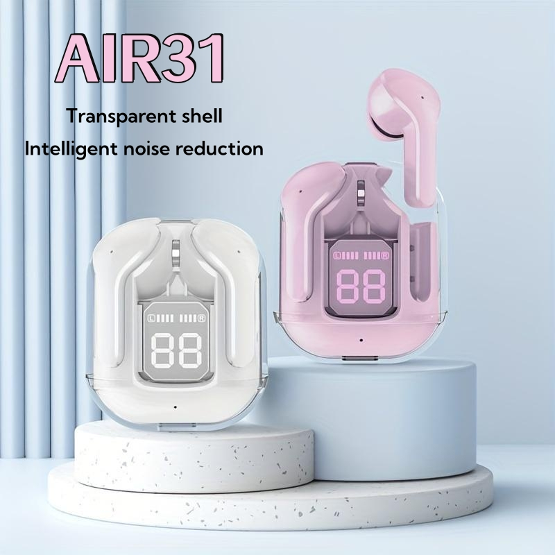 หูฟังอินเอียร์ บลูทูธไร้สาย 5.3 Air31 คุณภาพสูง พร้อมจอแสดงผลแบตเตอรี่ดิจิทัล