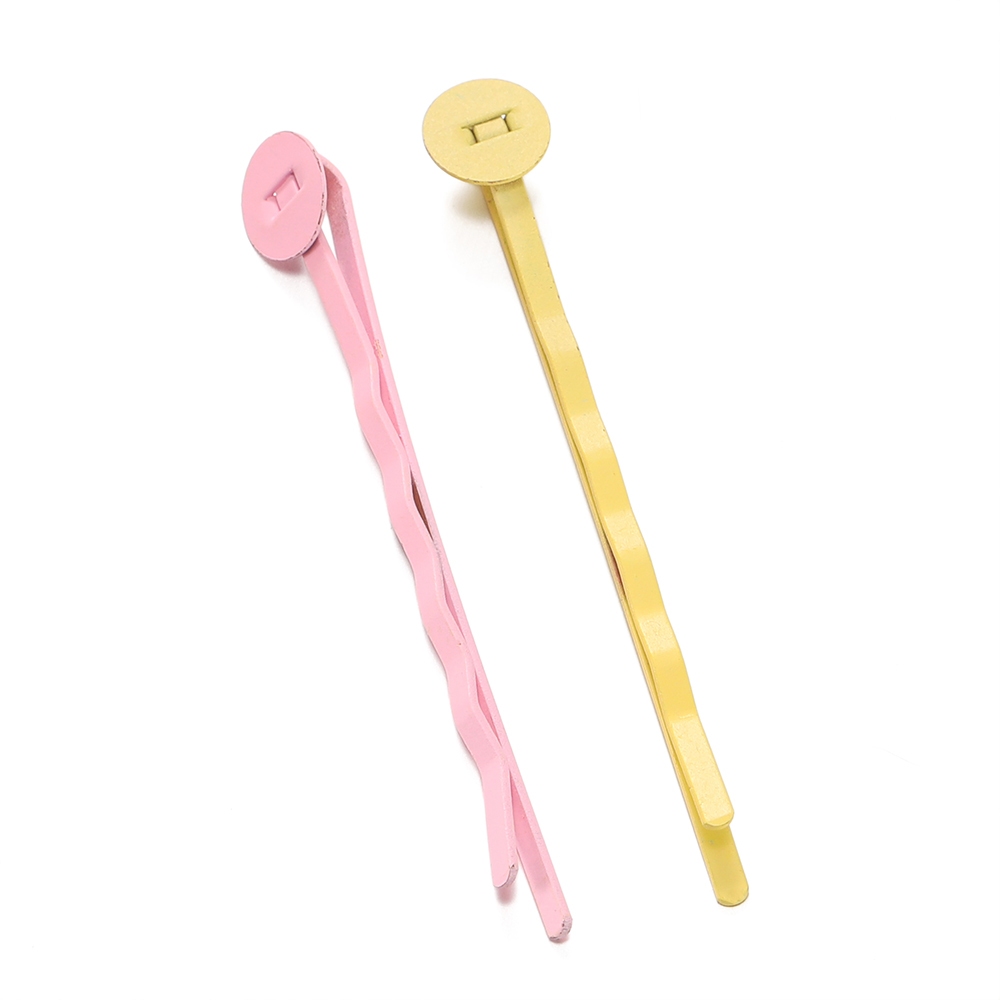 St.kunkka 20 ชิ้น Iron Macaron กิ๊บติดผม 8 * 55 มม. Macaron Ribbon Holder คลิปแบนสําหรับ DIY กิ๊บติดผมการผลิต - รูปที่ 7