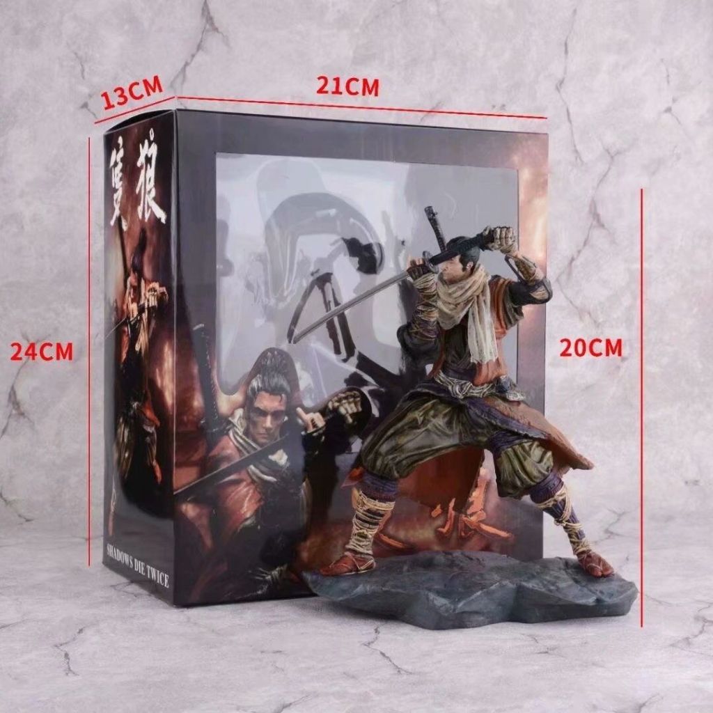 18 ซม.เกม Sekiro Shadows Die สองครั้งหมาป่า Action Figure ของเล่น Figuras อะนิเมะ GK รูปปั้น PVC คอล