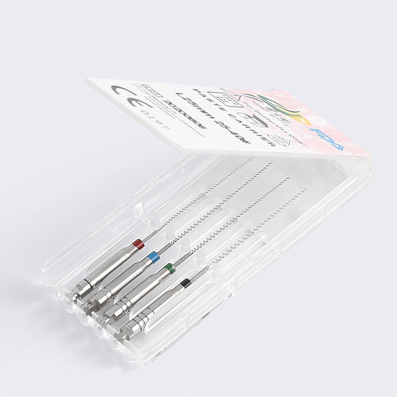 4 ชิ้น / กล่อง ทันตกรรม Lentulo วาง Carrier เครื่องยนต์รากคลองไฟล์อุปกรณ์