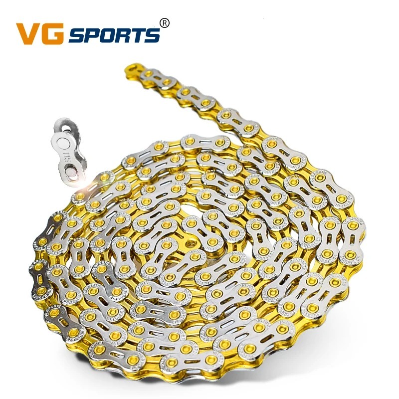 Vg สายโซ่จักรยานเสือภูเขา ไทเทเนียม สีทอง 6 7 8 9 10 11 Speed 8s 9s 10s 11s