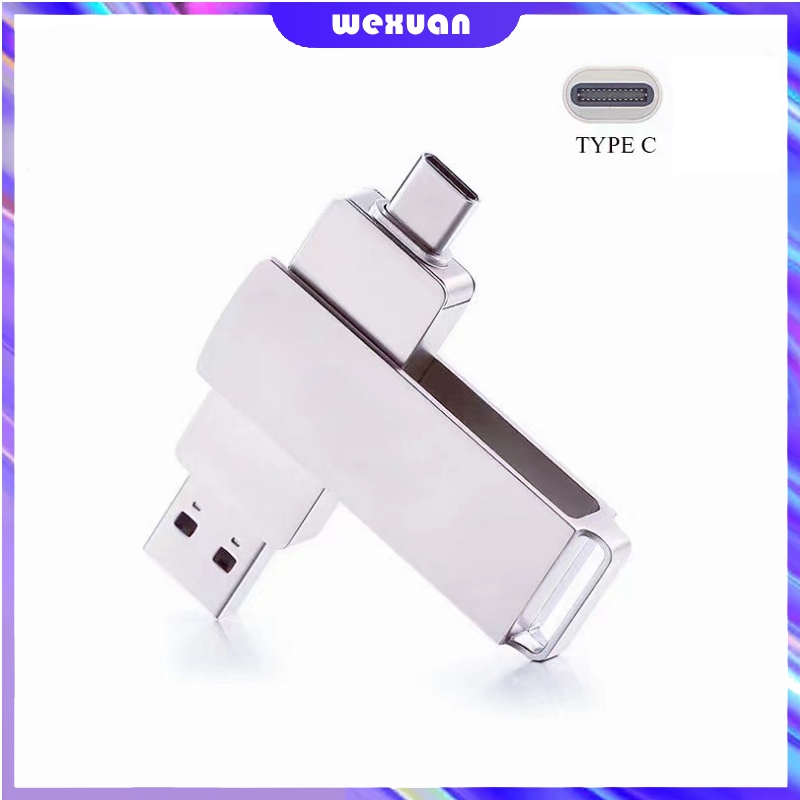 OTG แฟลชไดรฟ์โลหะความเร็วสูง 2TB 1TB 512G 256GB 128G 64G 32G 16G 8G Type-C แบบ Dual Otg Usb สําหรับแฟลชไดรฟ์ความเร็วสูง