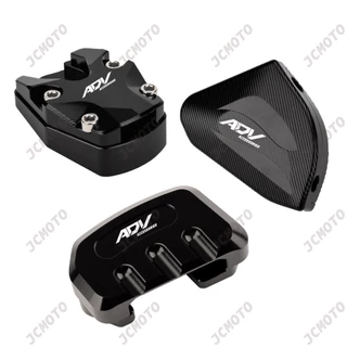 สําหรับ HONDA ADV 160 150 V3 V2 V1 ADV160 รถจักรยานยนต์ CNC Kickstand ขาตั้ง Extension Enlarger Pad เสริมวงเล็บ