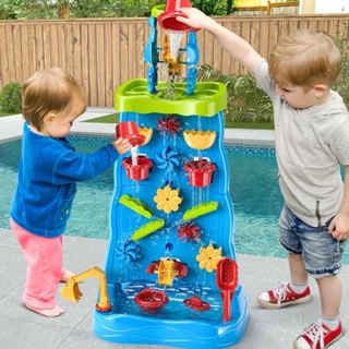 TEMI โต๊ะเล่นน้ำหอคอย Summer Showers Splash Tower Water Tabl…