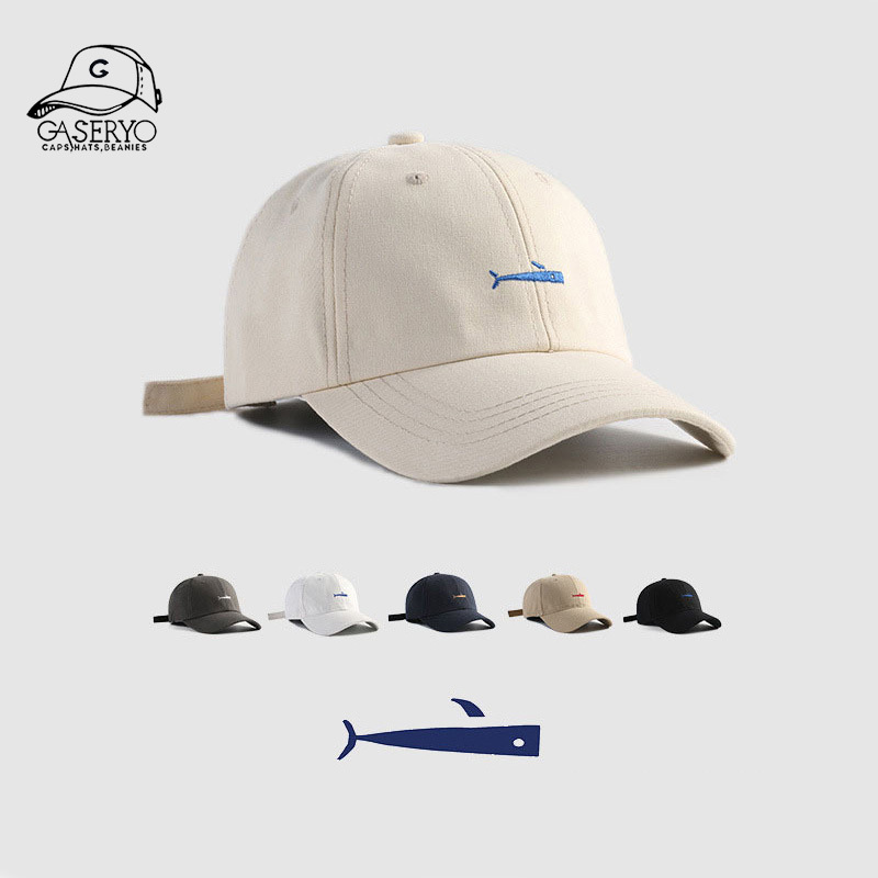 Gaseryo ปักปลาหมวกบังแดด unisex หมวกเบสบอล