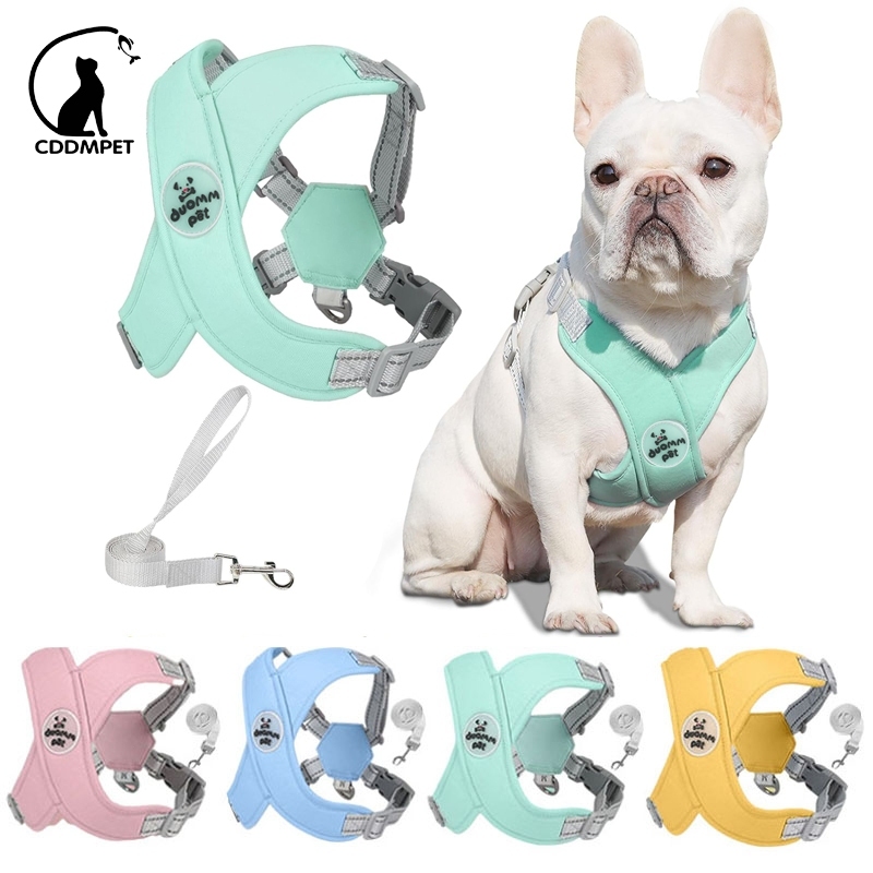 【CDDMPET】สายรัดสำหรับสุนัข ชุดเสื้อกั๊ก และสายจูงสะท้อนแสง รูปตัว X ขนาดเล็ก ระบายอากาศได้ดี สําหรับสัตว์เลี้ยง สุนัข แมว